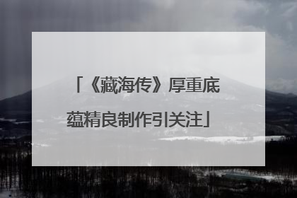 《藏海传》厚重底蕴精良制作引关注