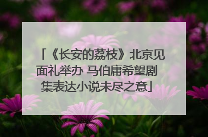 《长安的荔枝》北京见面礼举办 马伯庸希望剧集表达小说未尽之意