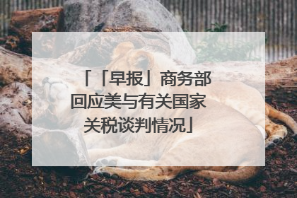 「早报」商务部回应美与有关国家关税谈判情况