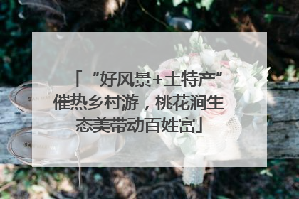 “好风景+土特产”催热乡村游，桃花涧生态美带动百姓富