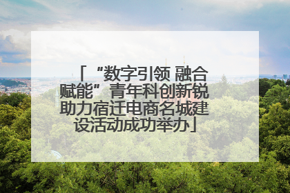 “数字引领 融合赋能”青年科创新锐助力宿迁电商名城建设活动成功举办