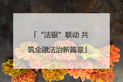 “法银”联动 共筑金融法治新篇章