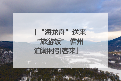 “海龙舟”送来“旅游饭” 儋州泊潮村引客来