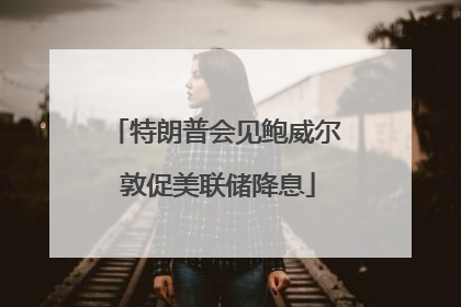 特朗普会见鲍威尔 敦促美联储降息