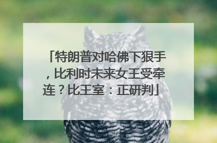 特朗普对哈佛下狠手，比利时未来女王受牵连？比王室：正研判