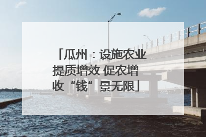 瓜州：设施农业提质增效 促农增收“钱”景无限