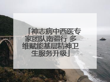 神志病中西医专家团队南疆行 多维赋能基层精神卫生服务升级