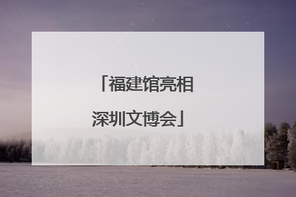 福建馆亮相深圳文博会