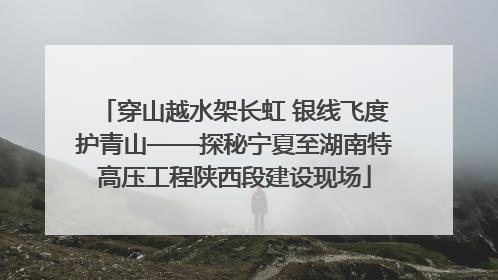 穿山越水架长虹 银线飞度护青山——探秘宁夏至湖南特高压工程陕西段建设现场