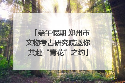 端午假期 郑州市文物考古研究院邀你共赴“青花”之约