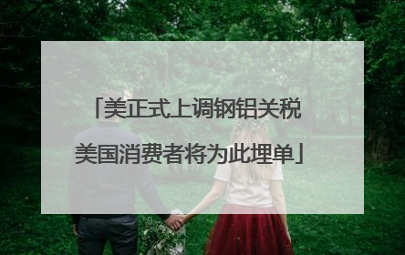 美正式上调钢铝关税 美国消费者将为此埋单