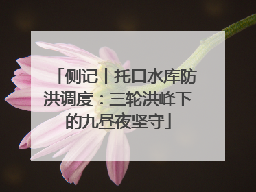 侧记丨托口水库防洪调度：三轮洪峰下的九昼夜坚守