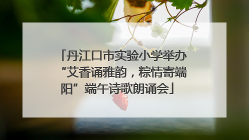 丹江口市实验小学举办“艾香诵雅韵，粽情寄端阳”端午诗歌朗诵会