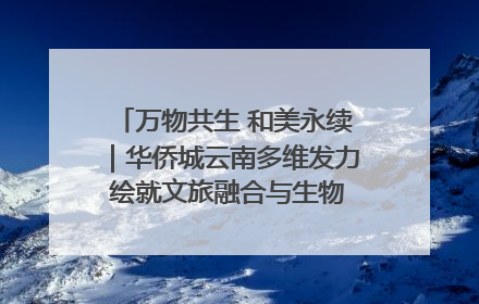 万物共生 和美永续｜华侨城云南多维发力 绘就文旅融合与生物多样性保护新图景