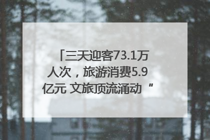 三天迎客73.1万人次，旅游消费5.9亿元 文旅顶流涌动“江宁style”