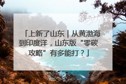 上新了山东｜从黄渤海到印度洋，山东版“零碳攻略”有多能打？