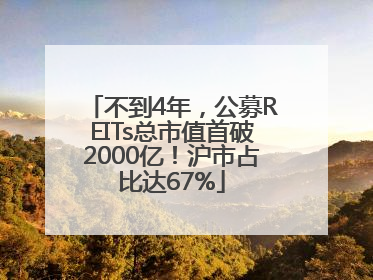 不到4年，公募REITs总市值首破2000亿！沪市占比达67%
