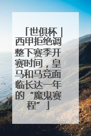 世俱杯｜西甲拒绝调整下赛季开赛时间，皇马和马竞面临长达一年的“魔鬼赛程”