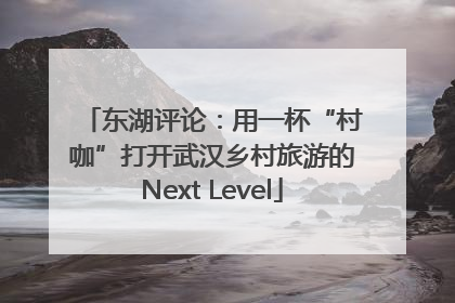 东湖评论：用一杯“村咖”打开武汉乡村旅游的Next Level