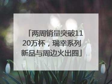 两周销量突破1120万杯，瑞幸系列新品与周边火出圈