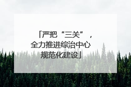 严把“三关”，全力推进综治中心规范化建设