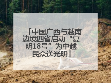 中国广西与越南边境四省启动“复明18号”为中越民众送光明