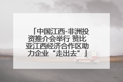 中国江西-非洲投资推介会举行 赞比亚江西经济合作区助力企业“走出去”