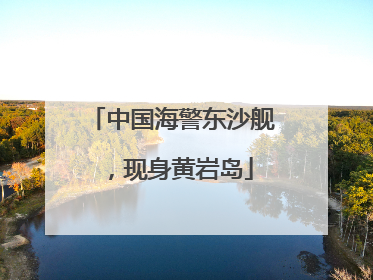 中国海警东沙舰，现身黄岩岛