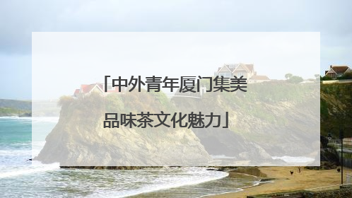 中外青年厦门集美品味茶文化魅力