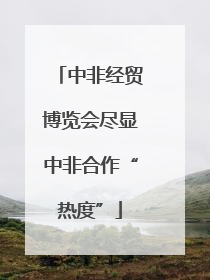 中非经贸博览会尽显中非合作“热度”