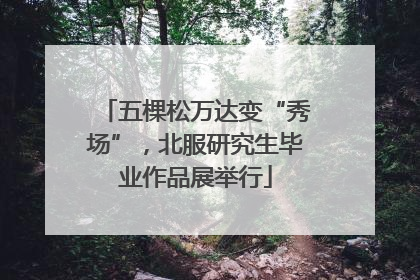 五棵松万达变“秀场”，北服研究生毕业作品展举行