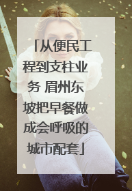 从便民工程到支柱业务 眉州东坡把早餐做成会呼吸的城市配套