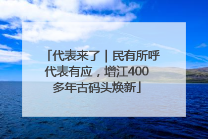代表来了｜民有所呼代表有应，增江400多年古码头焕新