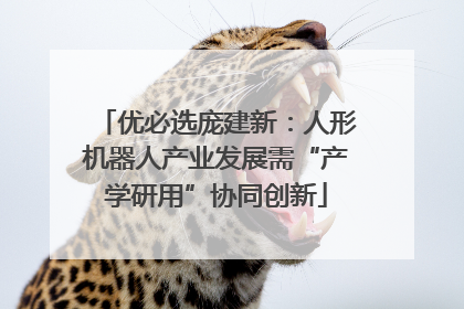 优必选庞建新：人形机器人产业发展需“产学研用”协同创新