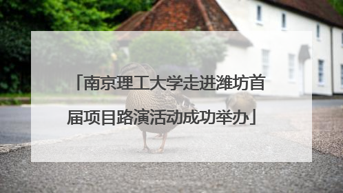 南京理工大学走进潍坊首届项目路演活动成功举办