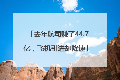 去年航司赚了44.7亿，飞机引进却降速