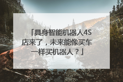 具身智能机器人4S店来了，未来能像买车一样买机器人？