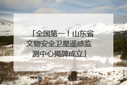全国第一！山东省文物安全卫星遥感监测中心揭牌成立