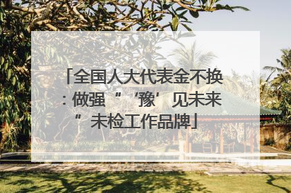 全国人大代表金不换：做强“‘豫’见未来”未检工作品牌
