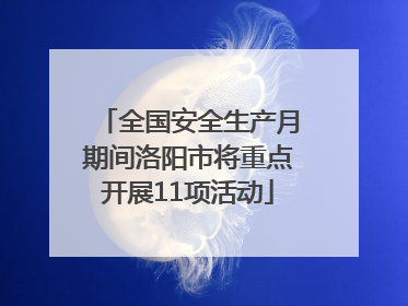 全国安全生产月期间洛阳市将重点开展11项活动