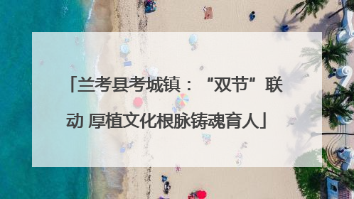 兰考县考城镇：“双节”联动 厚植文化根脉铸魂育人