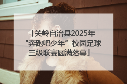 关岭自治县2025年“奔跑吧少年”校园足球三级联赛圆满落幕
