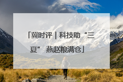 冀时评｜科技助“三夏” 燕赵粮满仓