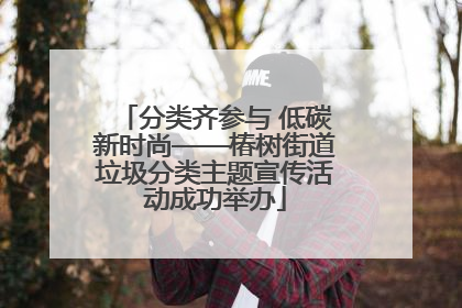 分类齐参与 低碳新时尚——椿树街道垃圾分类主题宣传活动成功举办