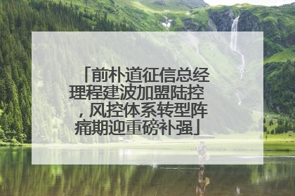 前朴道征信总经理程建波加盟陆控，风控体系转型阵痛期迎重磅补强
