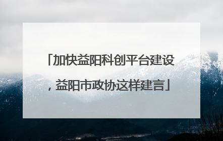 加快益阳科创平台建设，益阳市政协这样建言
