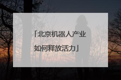 北京机器人产业如何释放活力