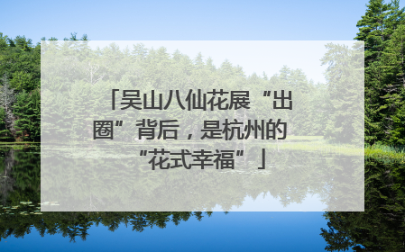 吴山八仙花展“出圈”背后，是杭州的“花式幸福”