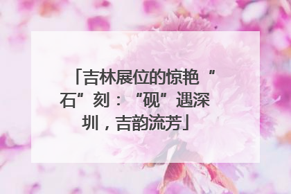 吉林展位的惊艳“石”刻：“砚”遇深圳，吉韵流芳