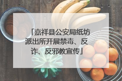 嘉祥县公安局纸坊派出所开展禁毒、反诈、反邪教宣传